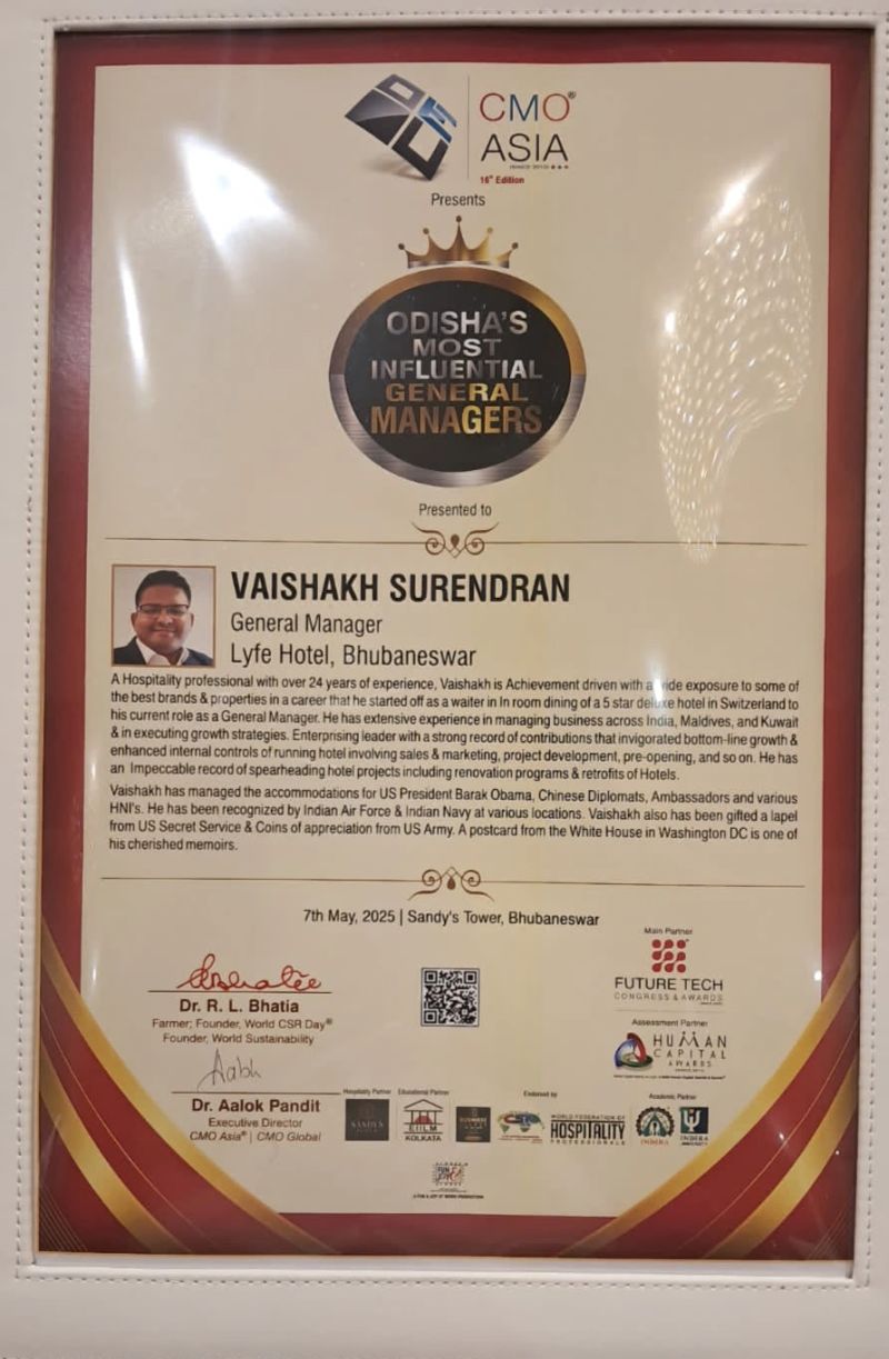 CMO Asia Odisha's Most Influential General Managers 2025