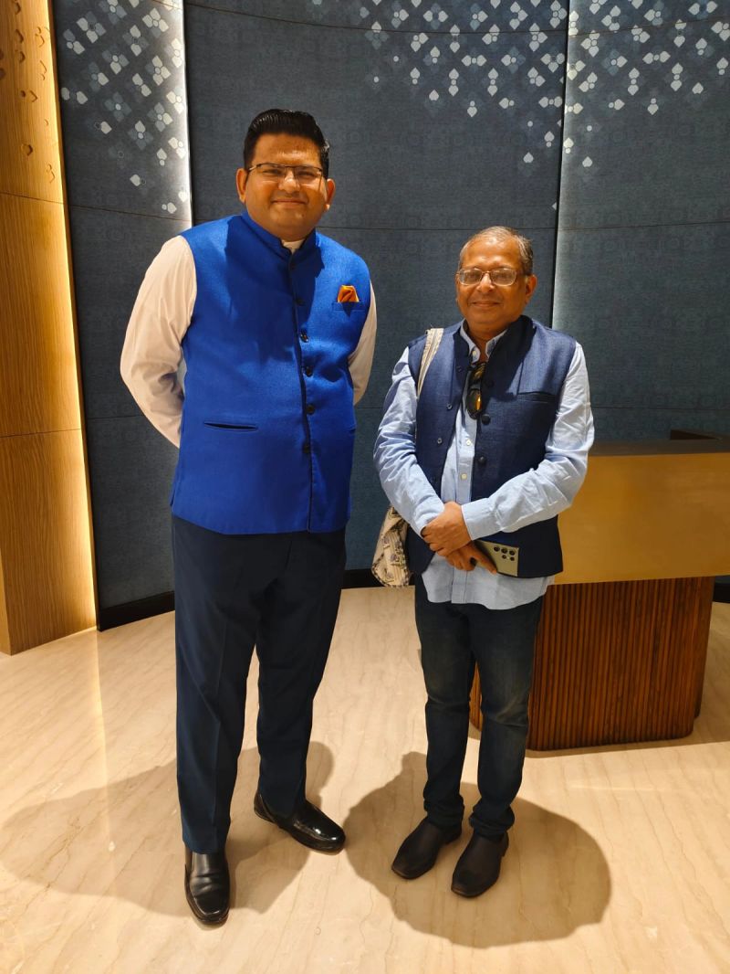 Vaishakh Surendran with Suman Tarafdar at Lyfe Hotels Bhubaneswar